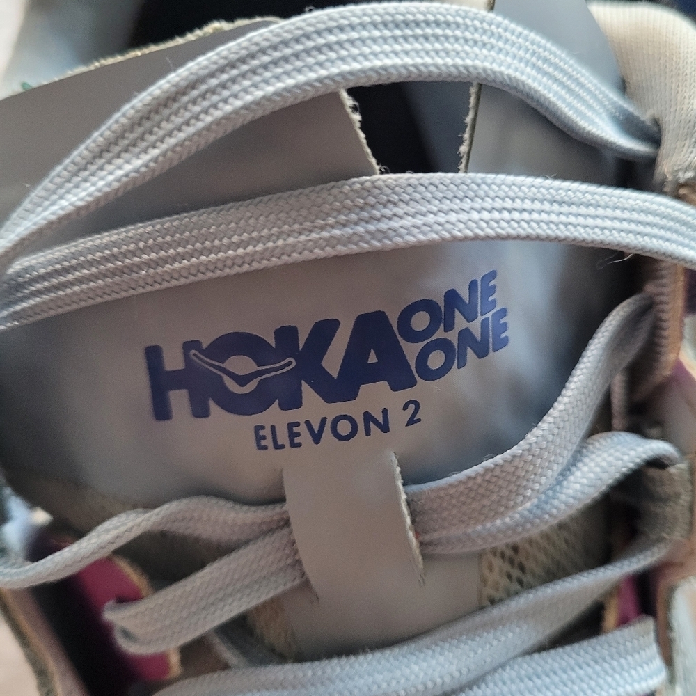 HOKA one one  Elevon 2Women's Gray and Purple Sneakers Size 9 - Picture 13 of 13
